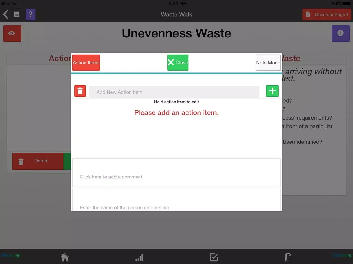 Ảnh chụp màn hình của Lean Waste Audit and Waste Walk iPad 