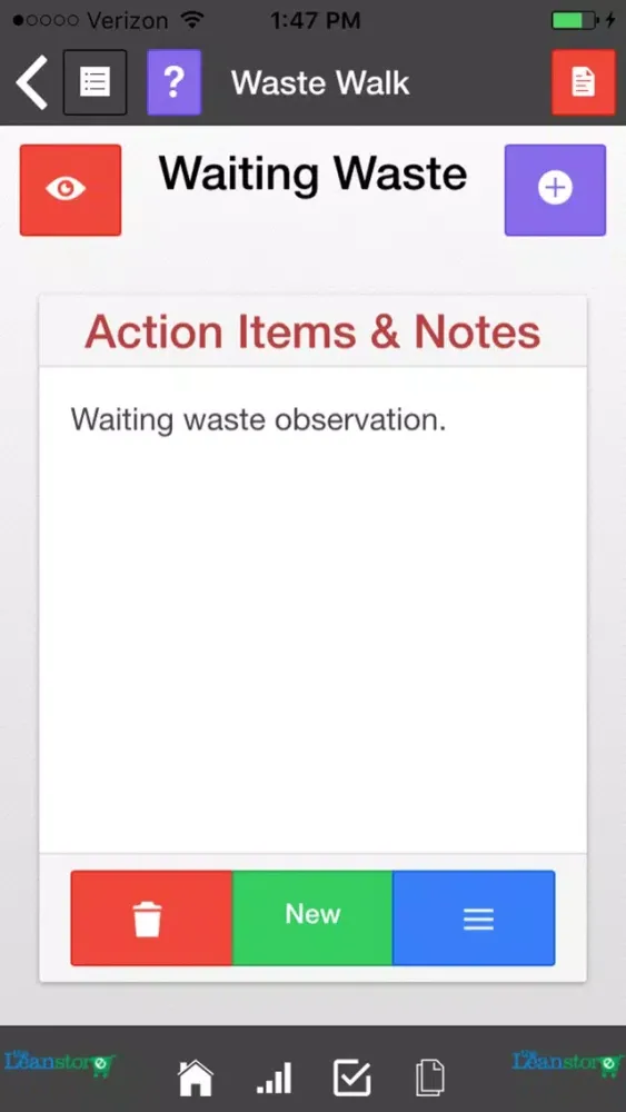 Ảnh chụp màn hình của Lean Waste Audit and Waste Walk