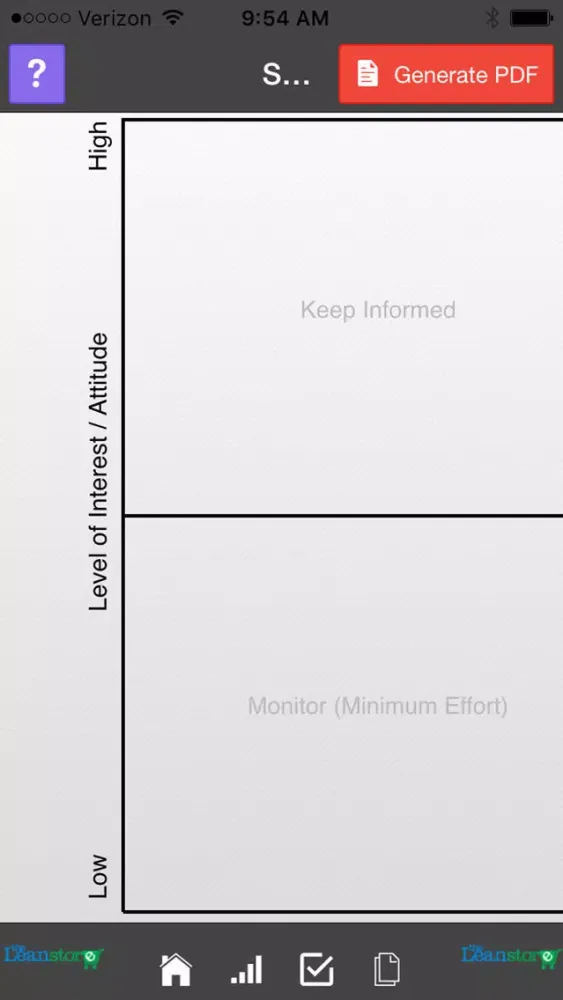 Screenshot di Lean Stakeholder Analysis