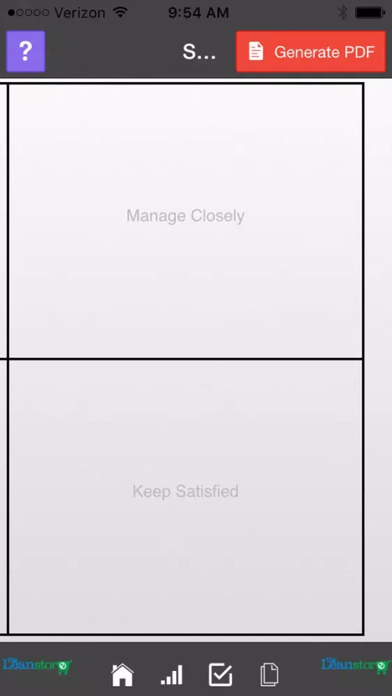 Screenshot di Lean Stakeholder Analysis