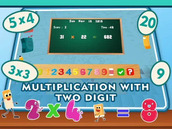 Multiplication Games 4th Grade iPad  스크린샷