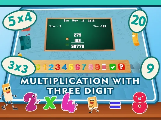 Multiplication Games 4th Grade iPad  스크린샷