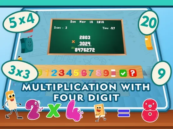 Multiplication Games 4th Grade iPad  스크린샷