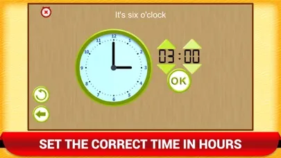 Tangkapan skrin Math Telling Time Clock Game