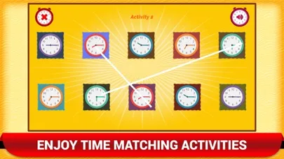 Tangkapan skrin Math Telling Time Clock Game