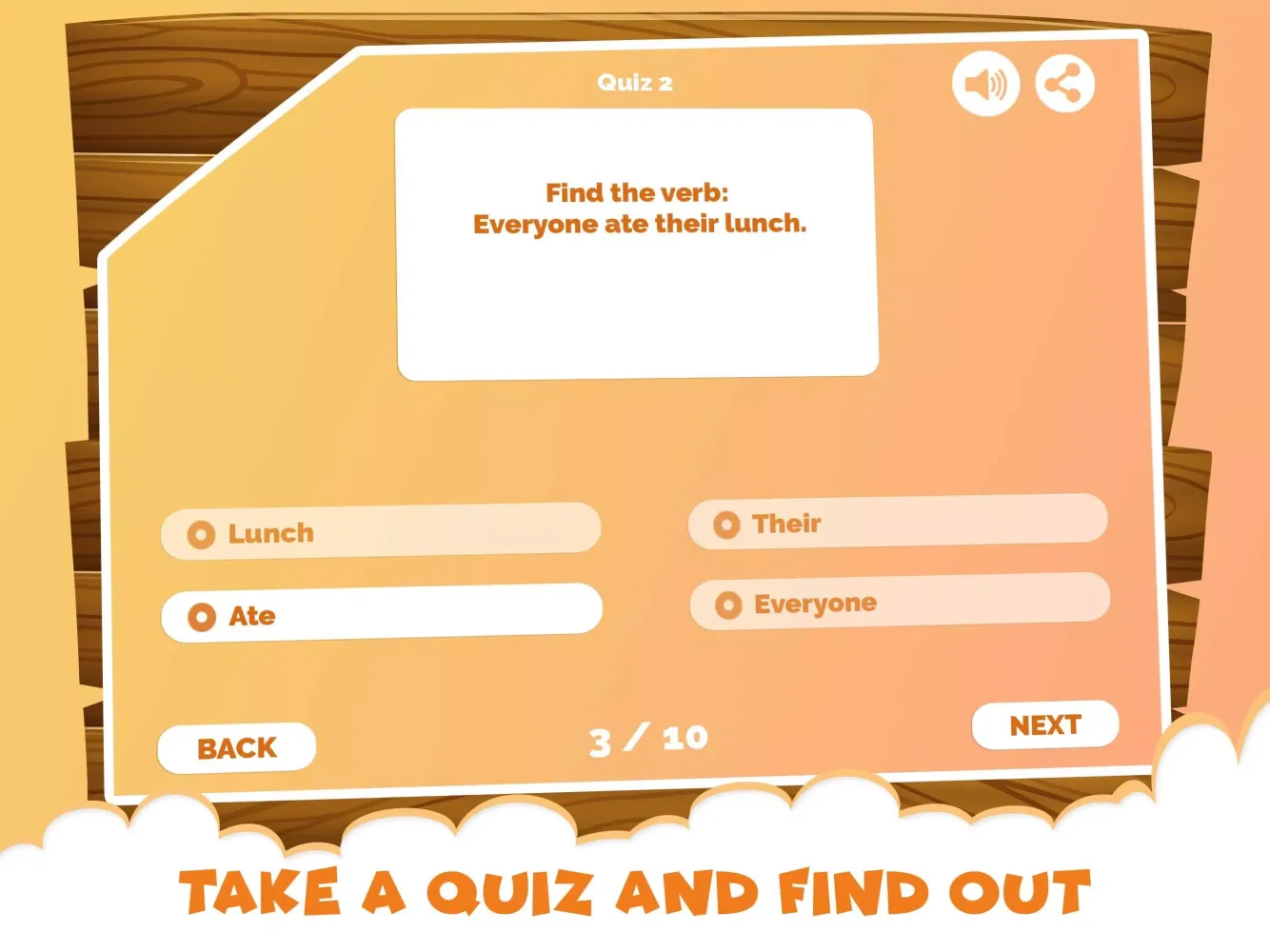 Capturas de pantalla de English Grammar Verb Quiz Apps