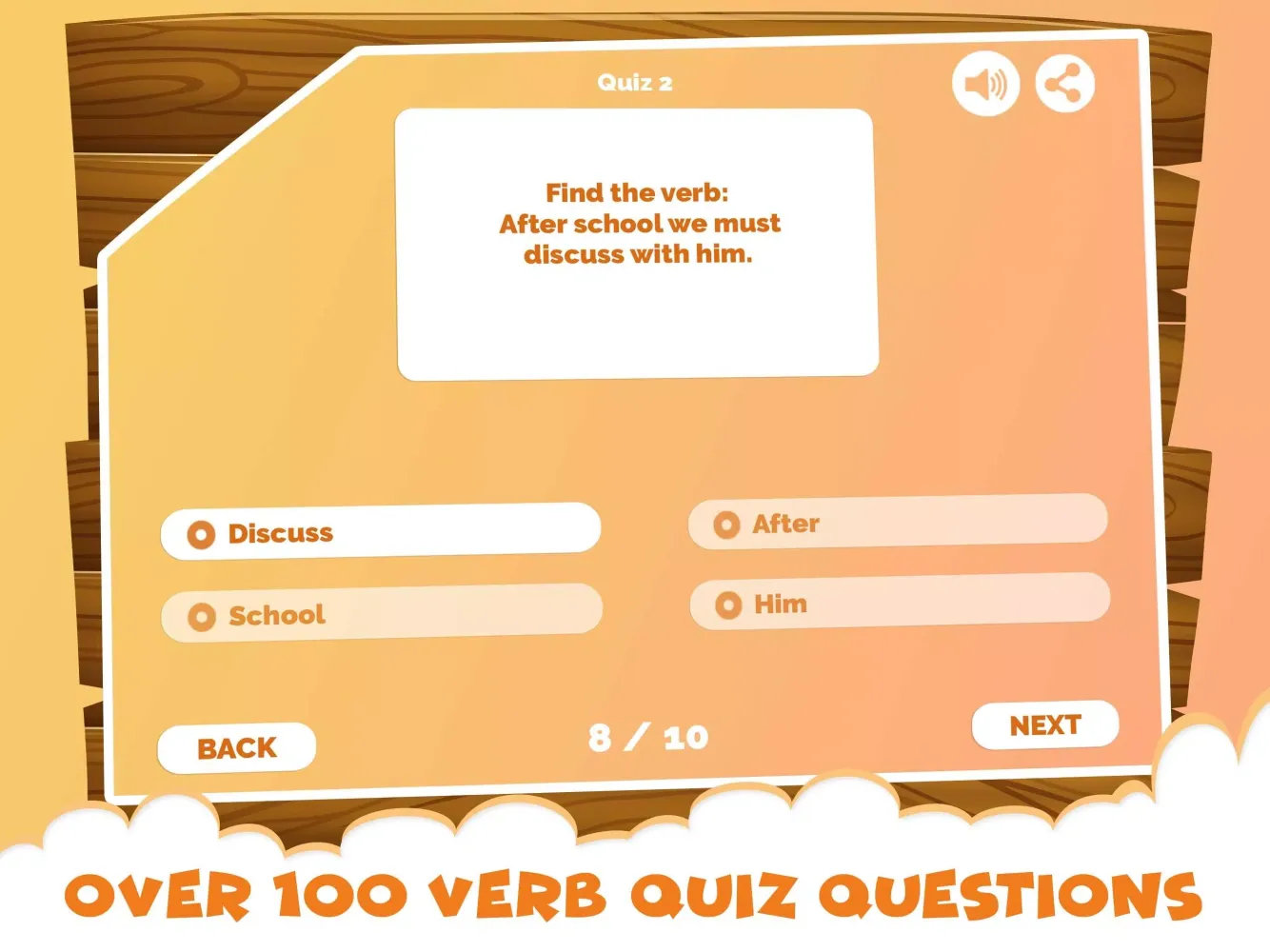 Capturas de pantalla de English Grammar Verb Quiz Apps