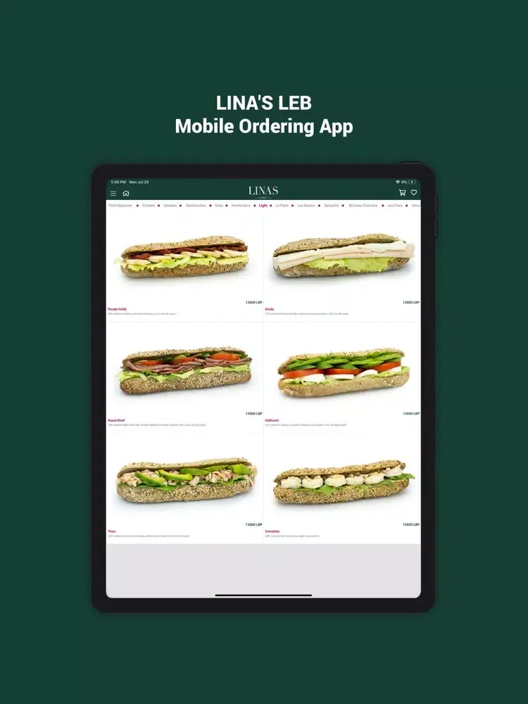 Tangkapan layar Lina's LB iPad 