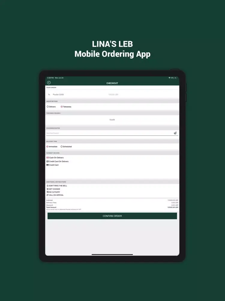 Tangkapan layar Lina's LB iPad 