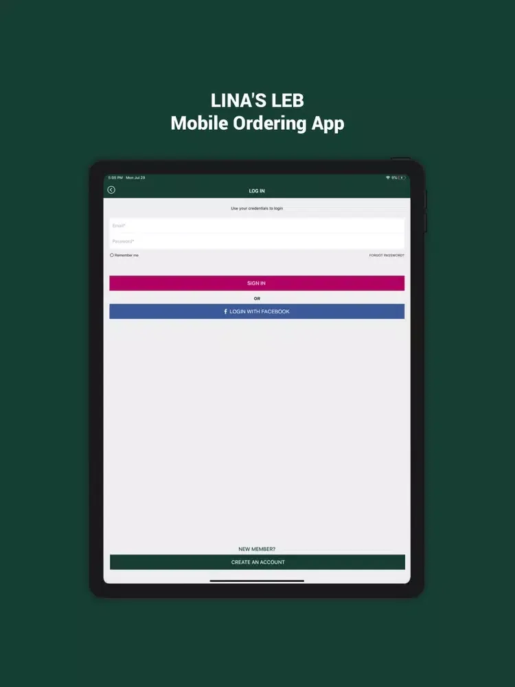 Tangkapan layar Lina's LB iPad 