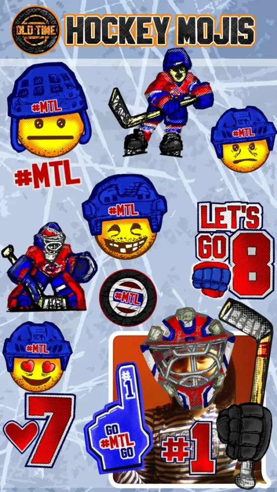 صور Old Time Hockey Mojis - #MTL