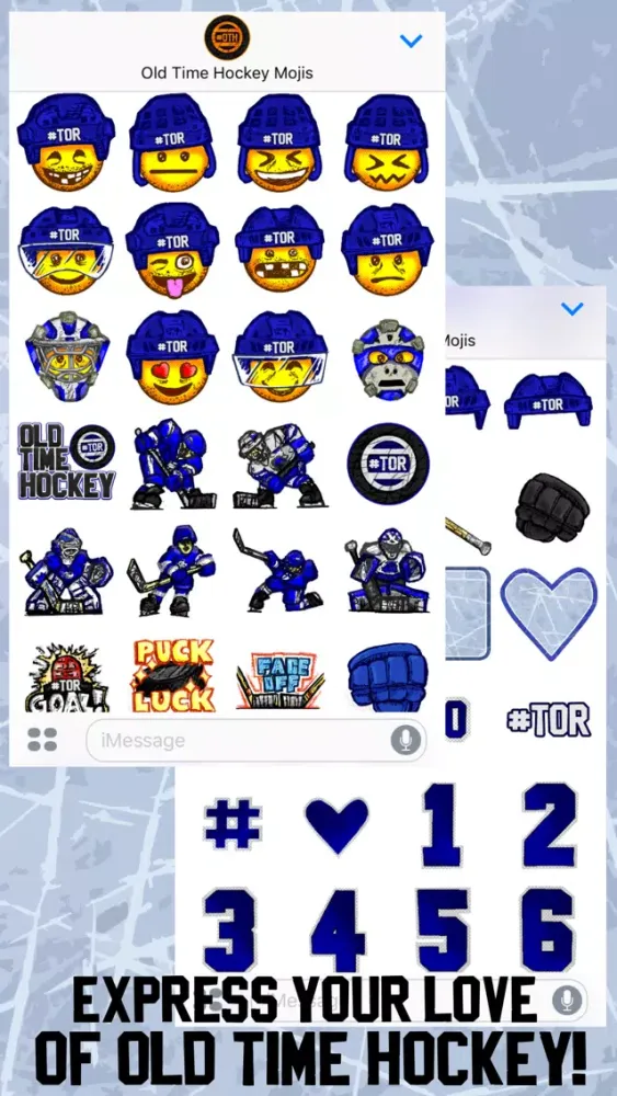 Zrzuty ekranu Old Time Hockey Mojis - #TOR