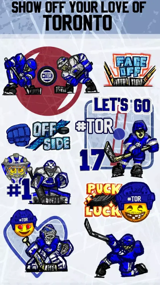 Zrzuty ekranu Old Time Hockey Mojis - #TOR
