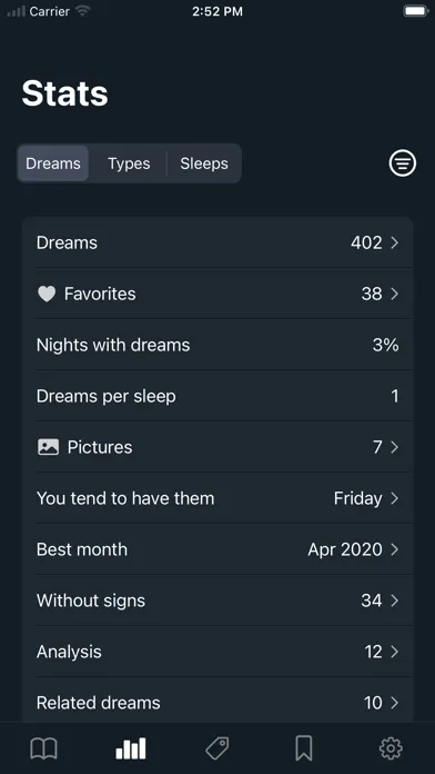 Ảnh chụp màn hình của Dreams: Your dream journal