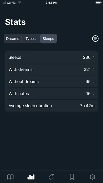 Ảnh chụp màn hình của Dreams: Your dream journal