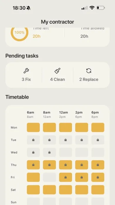 Zrzuty ekranu The Maintain App Property
