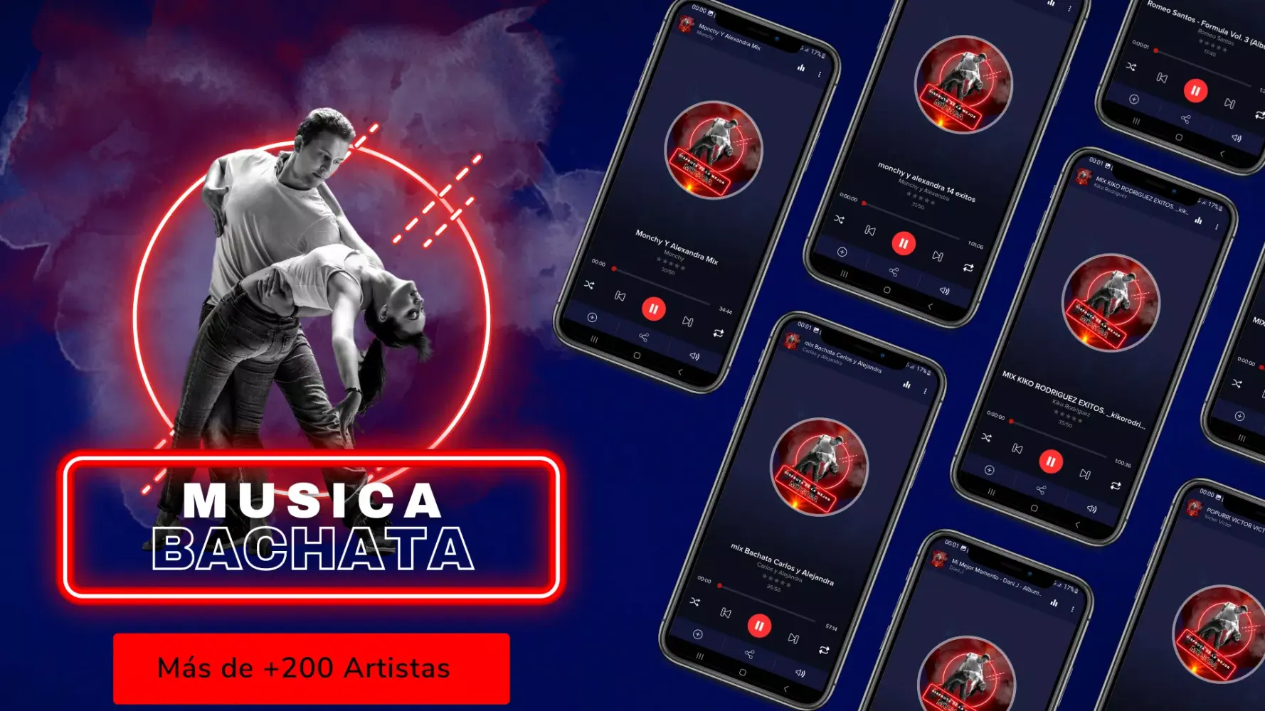 Capturas de pantalla de Música Bachata mix