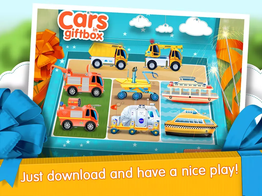 Capturas de pantalla de Cars in gift box iPad 