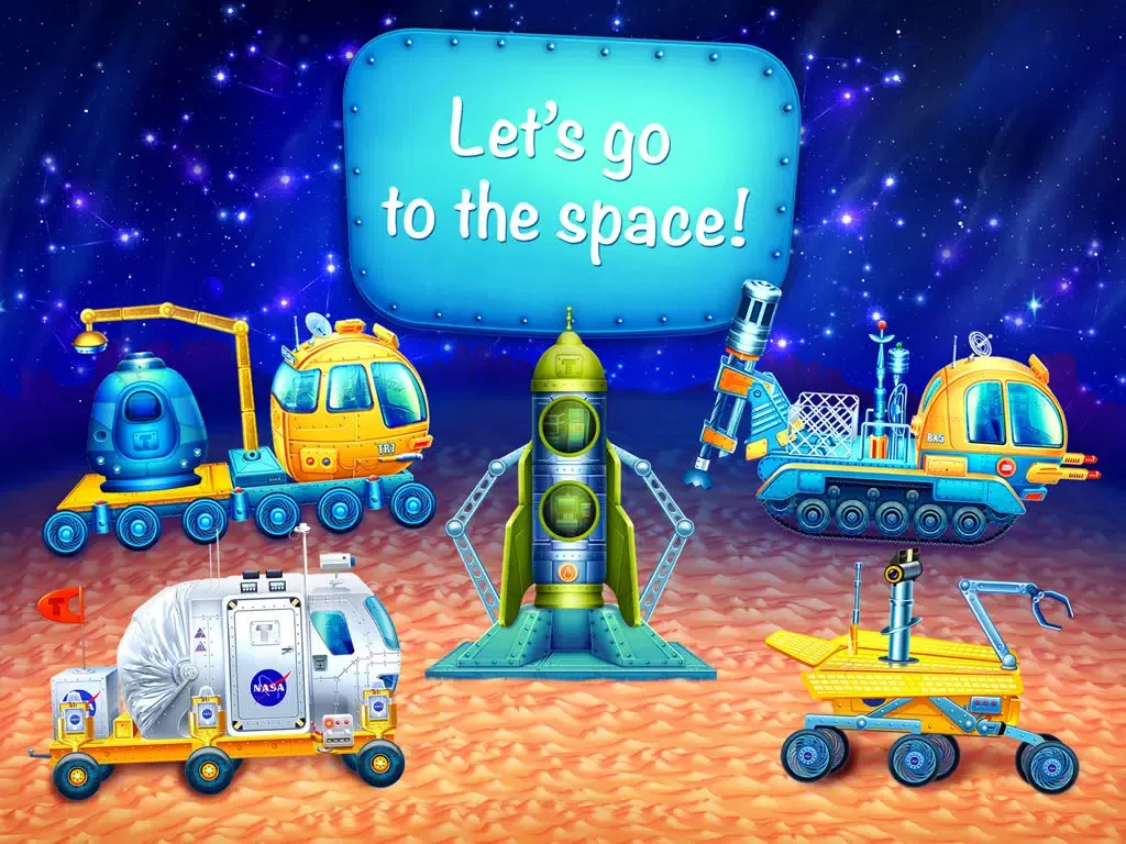 Ảnh chụp màn hình của Tiny space vehicles: cosmic cars for kids iPad 