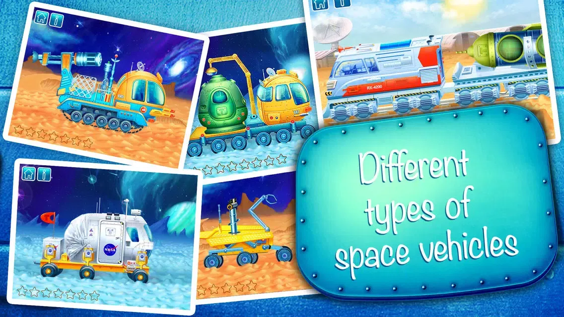 Ảnh chụp màn hình của Tiny space vehicles: cosmic cars for kids