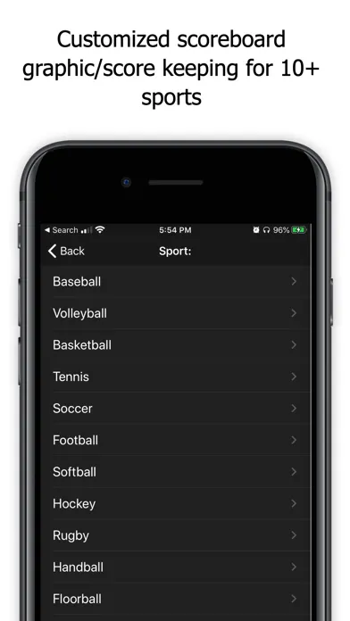 Ảnh chụp màn hình của SeasonCast: Live Stream Sports