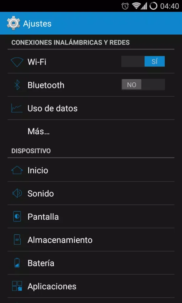 Blue Flatter - CM 11 Theme स्क्रीनशॉट