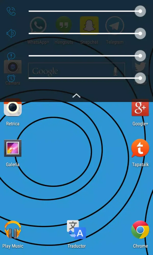 Blue Flatter - CM 11 Theme स्क्रीनशॉट