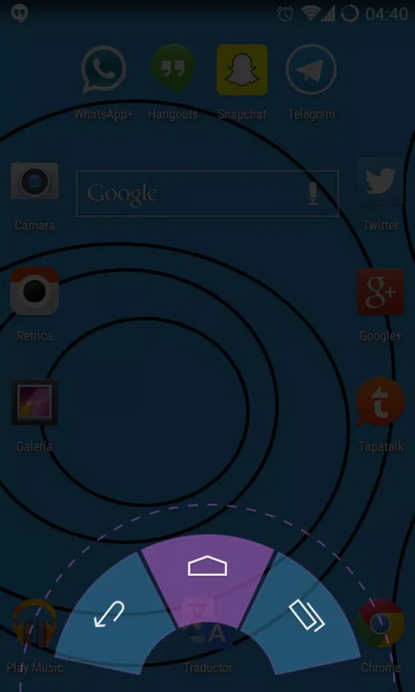 Blue Flatter - CM 11 Theme स्क्रीनशॉट