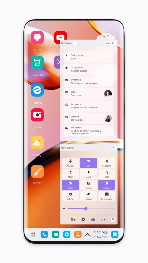 Moto X40 Theme for Launcher سکرین شاٹس
