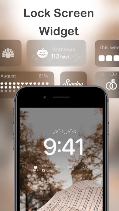 Tangkapan skrin Daily Theme: Aesthetic Widgets
