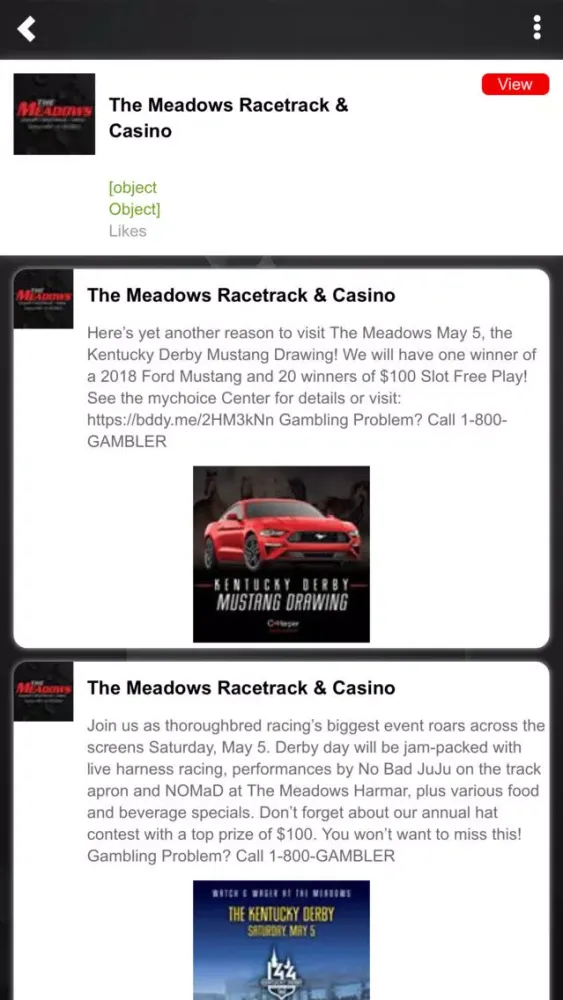 The Meadows Racetrack & Casino应用截图