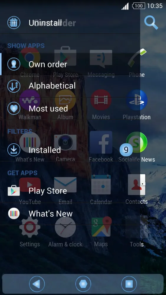 UStyle Xperia Theme Screenshots