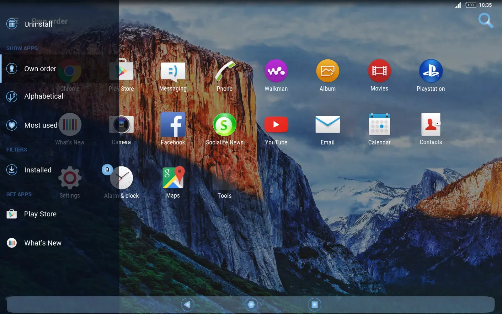 UStyle Xperia Theme Screenshots