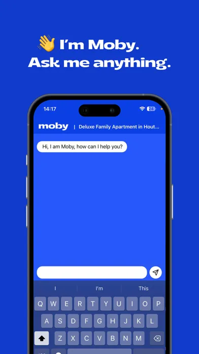 Capturas de tela do Moby Concierge