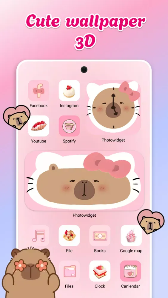 Capturas de pantalla de Cute Aesthetic Wallpaper Theme