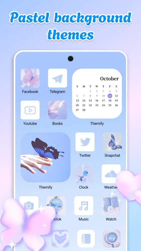 Capturas de pantalla de Cute Aesthetic Wallpaper Theme