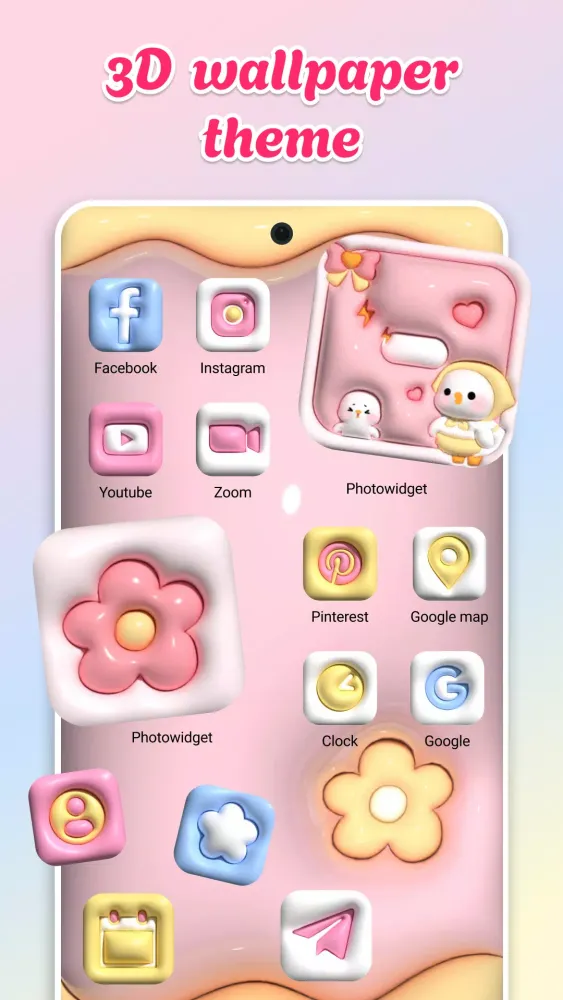 Capturas de pantalla de Cute Aesthetic Wallpaper Theme