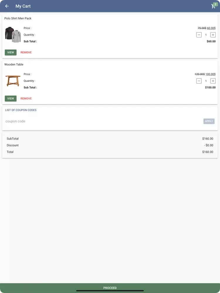 Ảnh chụp màn hình của TC Shop iPad 