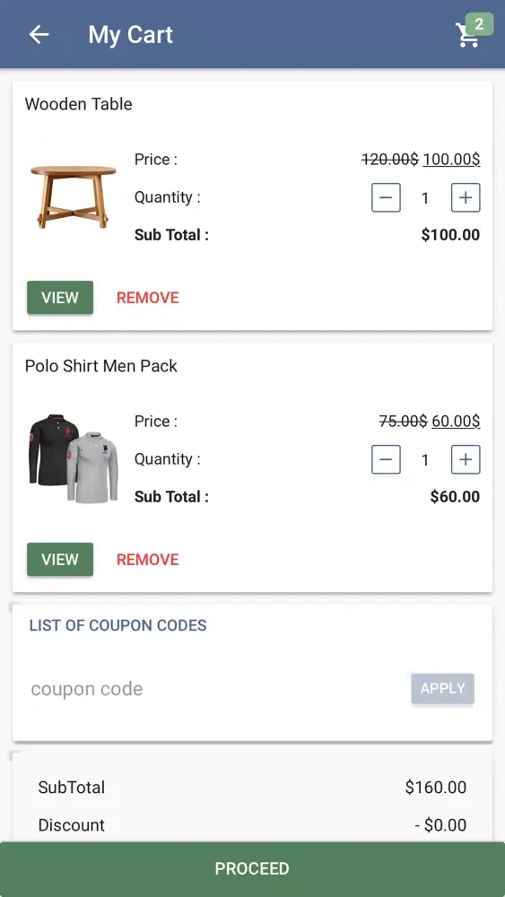 Ảnh chụp màn hình của TC Shop