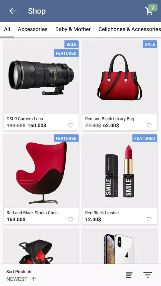 Ảnh chụp màn hình của TC Shop