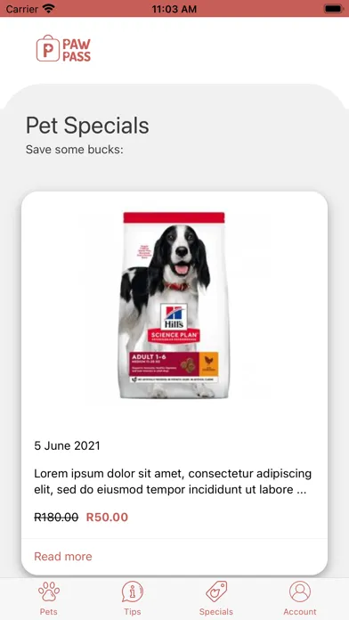 Capturas de pantalla de PawPass