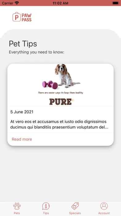 Capturas de pantalla de PawPass