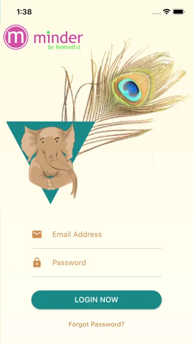 ภาพหน้าจอของ The Minder App