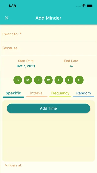 ภาพหน้าจอของ The Minder App
