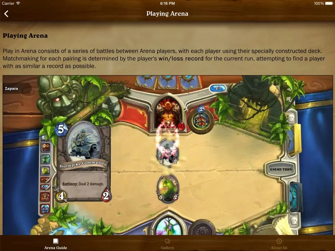 Capturas de pantalla de Arena Guide for Hearthstone: Heroes of Warcraft iPad 