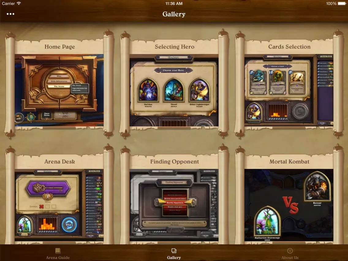 Capturas de pantalla de Arena Guide for Hearthstone: Heroes of Warcraft iPad 