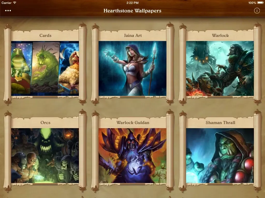 Capturas de pantalla de Wallpapers for Hearthstone FREE - Best HS Artworks! iPad 