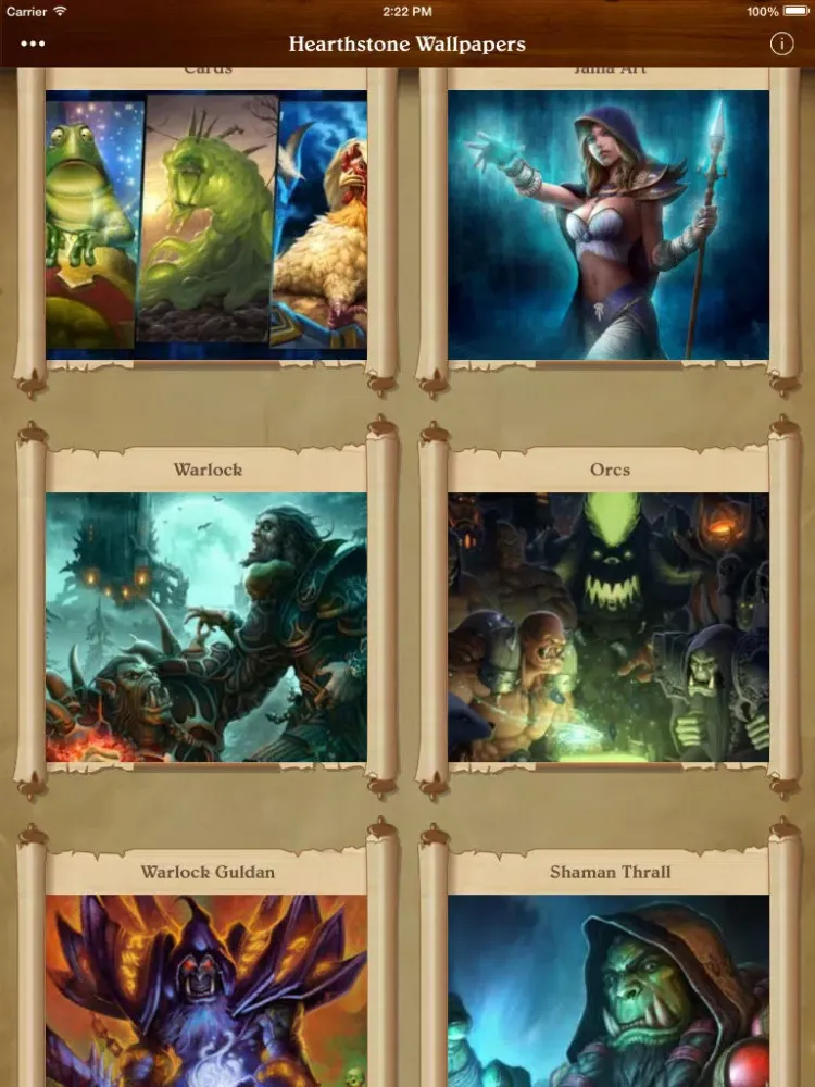 Capturas de pantalla de Wallpapers for Hearthstone FREE - Best HS Artworks! iPad 