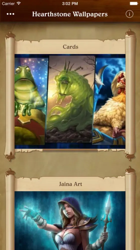 Capturas de pantalla de Wallpapers for Hearthstone FREE - Best HS Artworks!