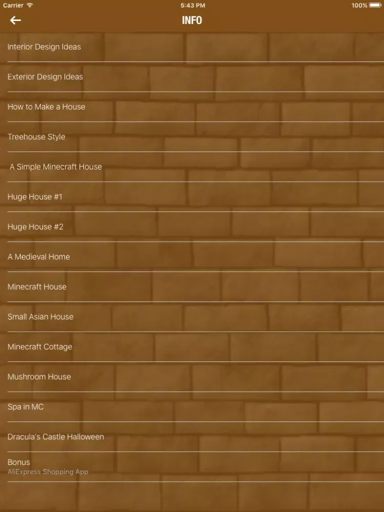 Building Guide for Minecraft - Houses and Home Building Tips! iPad  Screenshots